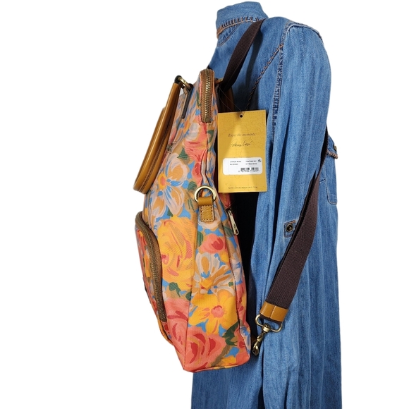 PATRICIA NASH COATED CANVAD TRAPANI CONVERTIBLE BACKPACK main image 6
